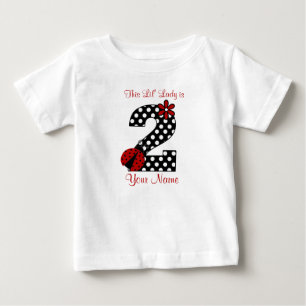 T-shirt Pour Bébé Ladybug 2e chemise d'anniversaire