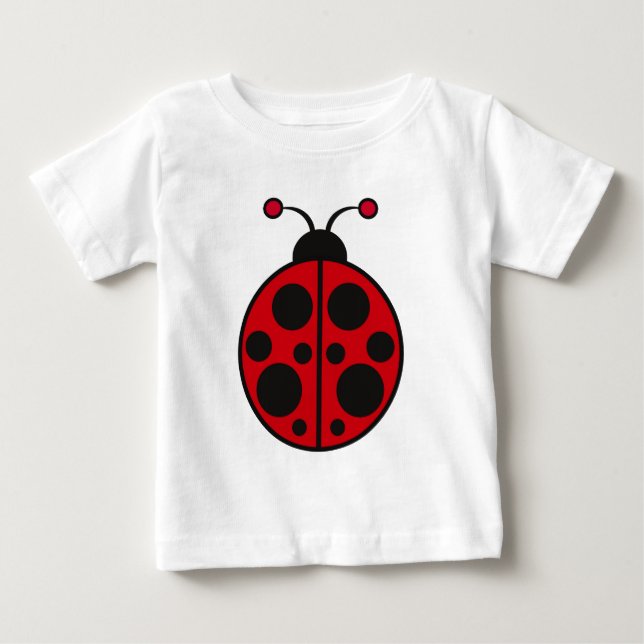 T-shirt Pour Bébé LadyBug 6 (Devant)