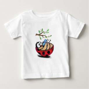 T-shirt Pour Bébé Ladybug avec téléphone bébé T-shirt amusant dessin