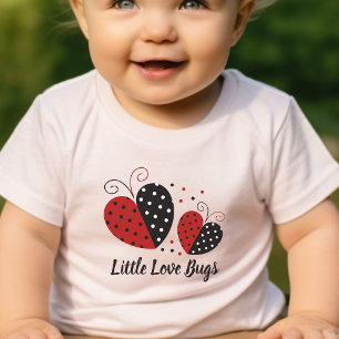 T-shirt Pour Bébé Ladybug Heart mignon