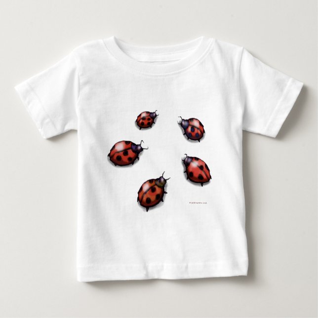 T-shirt Pour Bébé Ladybugs (Devant)