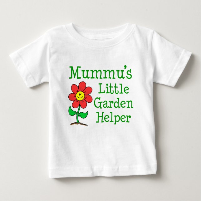 T-shirt Pour Bébé L'aide au petit jardin de Mummu (Devant)