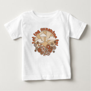 T-shirt Pour Bébé Laisser briller le soleil dans la marguerite Super