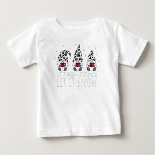 T-shirt Pour Bébé LAISSEZ-LE NEIGER Gnome d'hiver - Léopard Buffalo