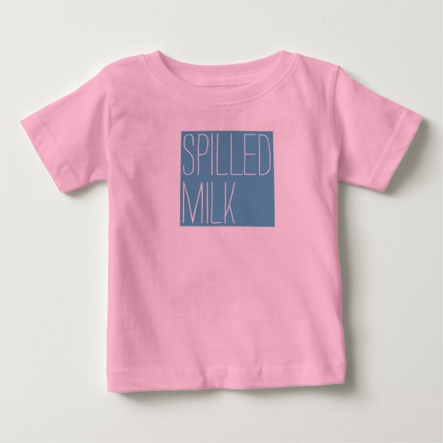 T-shirt Pour Bébé Lait déversé pour bébés (Devant)