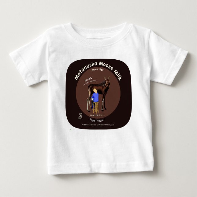 T-shirt Pour Bébé Lait d'orignal Matanuska (Devant)