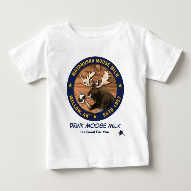 T-shirt Pour Bébé Lait d'orignal Matanuska (Devant)