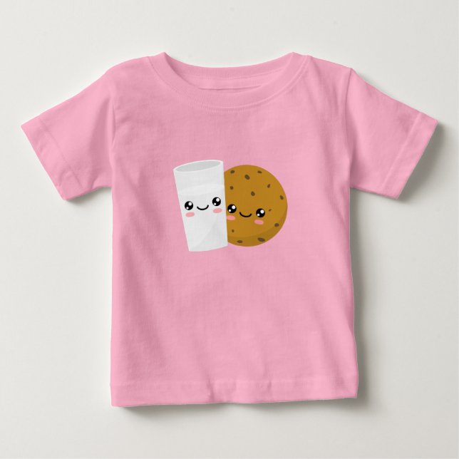 T-shirt Pour Bébé Lait et biscuit (Devant)
