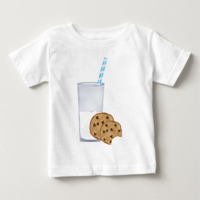 T-shirt Pour Bébé lait et biscuits (Devant)