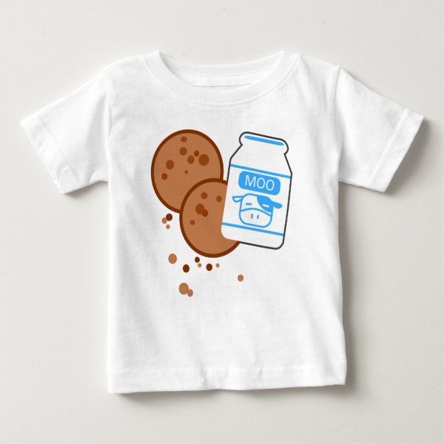 T-shirt Pour Bébé Lait et biscuits (Devant)