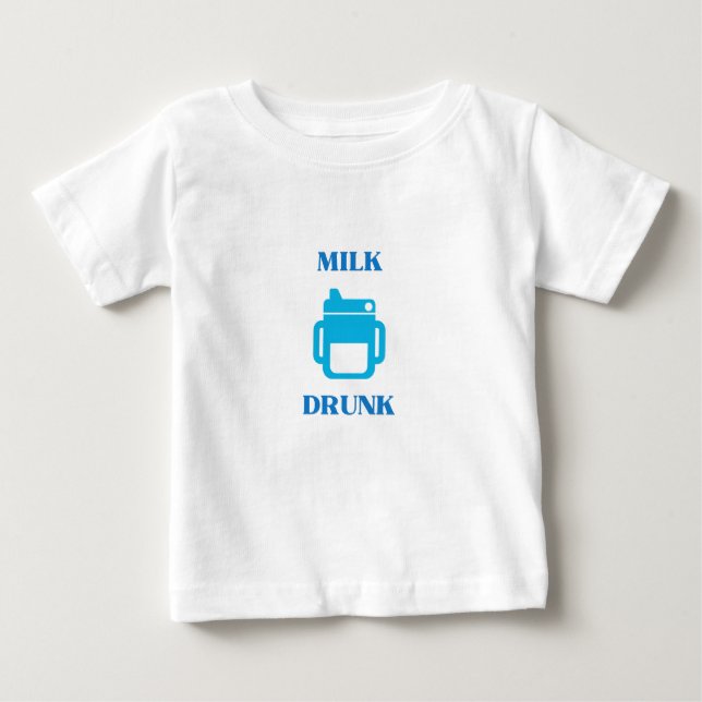 T-shirt Pour Bébé Lait ivre (Devant)
