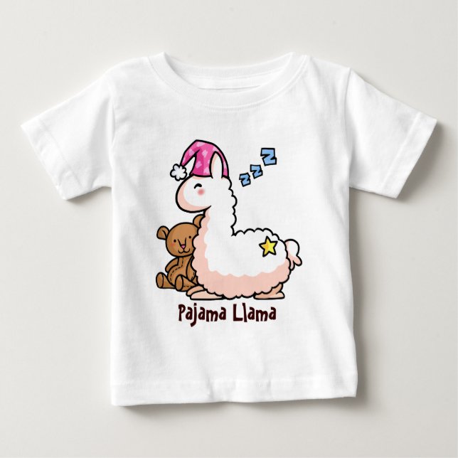 T-shirt Pour Bébé Lama de pyjama (Devant)