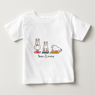 T-shirt Pour Bébé Lamas de yoga