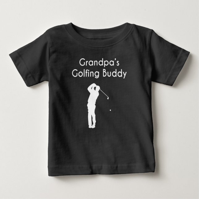T-shirt Pour Bébé L'ami jouant au golf du grand-papa (Devant)