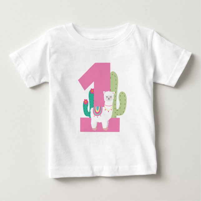 T-shirt Pour Bébé Lamma 1 (Devant)