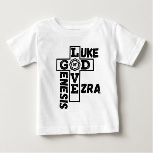 T-shirt Pour Bébé L'Amour De Dieu Mot-De-Croix Biblique