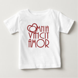 T-shirt Pour Bébé L'amour d'Omnia Vincit Amor conquiert tous