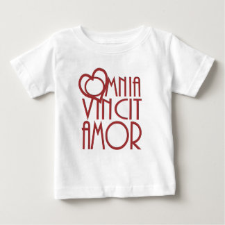 T-shirt Pour Bébé L'amour d'Omnia Vincit Amor conquiert tous