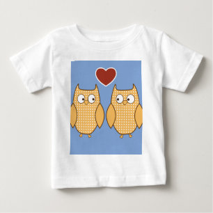 T-shirt Pour Bébé L'amour du coeur du hibou
