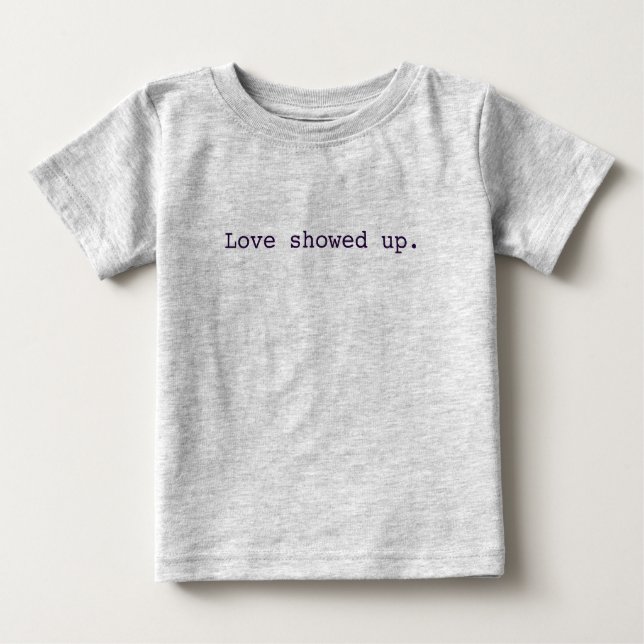 T-shirt Pour Bébé L'amour est apparu Baby Romper (Devant)
