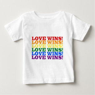T-shirt Pour Bébé L'amour gagne
