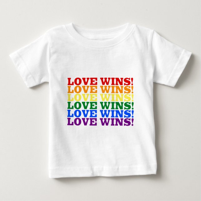 T-shirt Pour Bébé L'amour gagne (Devant)