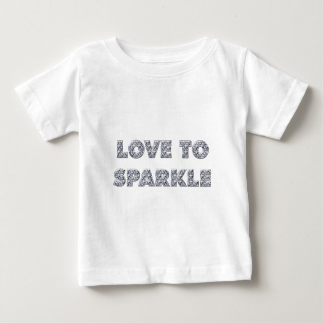 T-shirt Pour Bébé L'Amour Pour Étinceler (Devant)