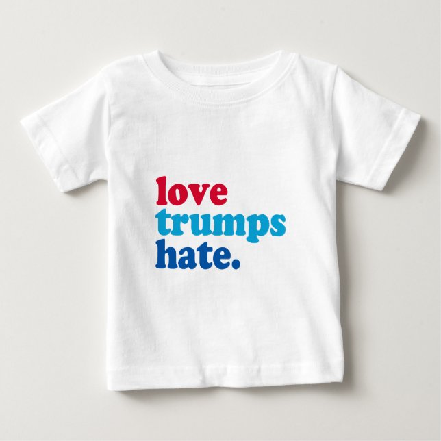 T-shirt Pour Bébé l'amour trompe la haine (Devant)