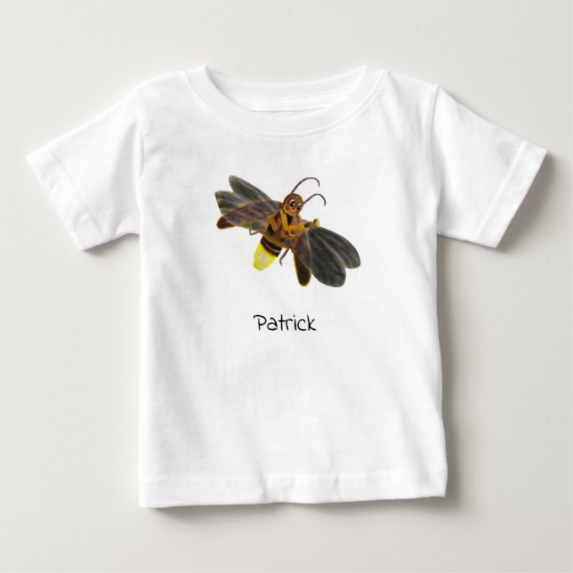 T-shirt Pour Bébé Lampyridae luisante Personnalisée (Devant)