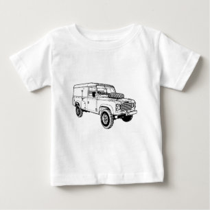 T-shirt Pour Bébé Land Rover Landy Hikingduck