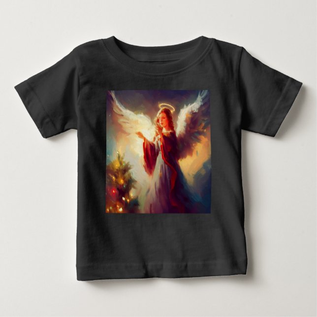 T-shirt Pour Bébé L'ange de Noël 3 (Devant)