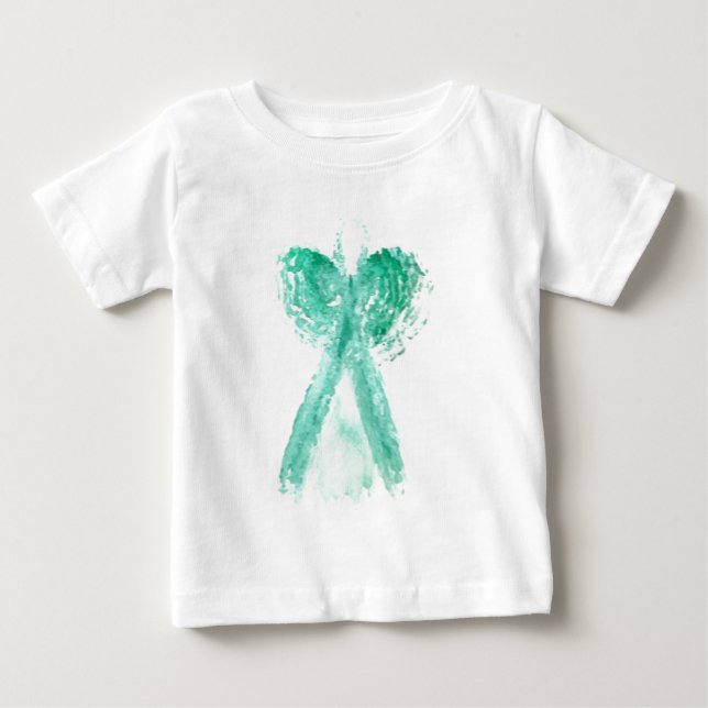 T-shirt Pour Bébé L'ange turquoise 2 de Kolleen (Devant)