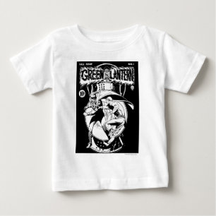T-shirt Pour Bébé Lanterne verte avec le cap dans le combat, noir et