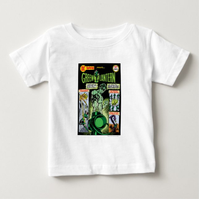 T-shirt Pour Bébé Lanterne verte - Comic vert ombragé (Devant)