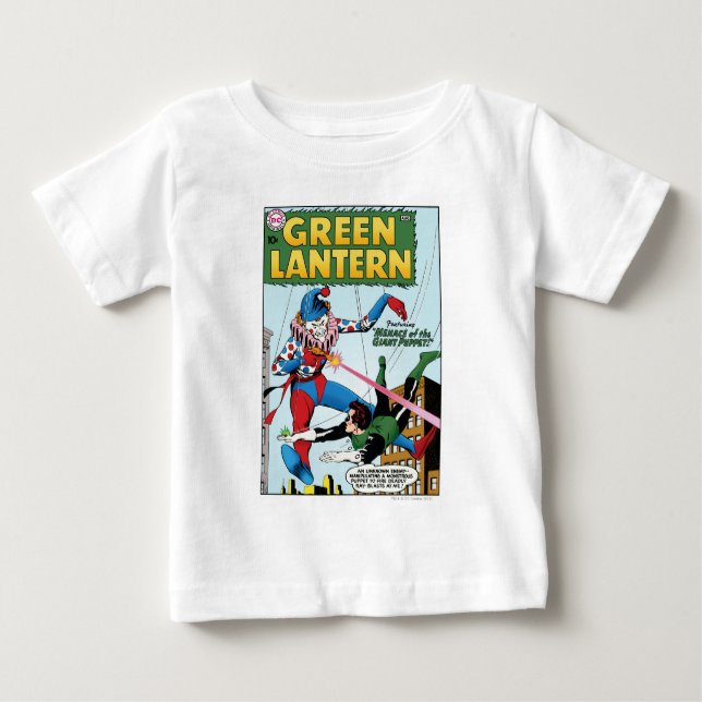 T-shirt Pour Bébé Lanterne verte contre clown (Devant)