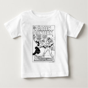 T-shirt Pour Bébé Lanterne verte dans l'anneau, noir et blanc
