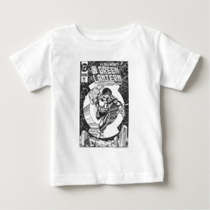 T-shirt Pour Bébé Lanterne verte - elle toute commence ici, noir et