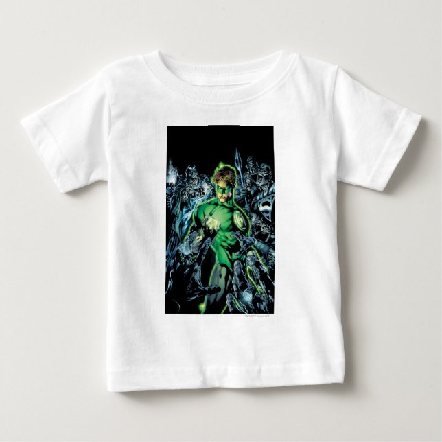 T-shirt Pour Bébé Lanterne verte entourée - Couleur (Devant)