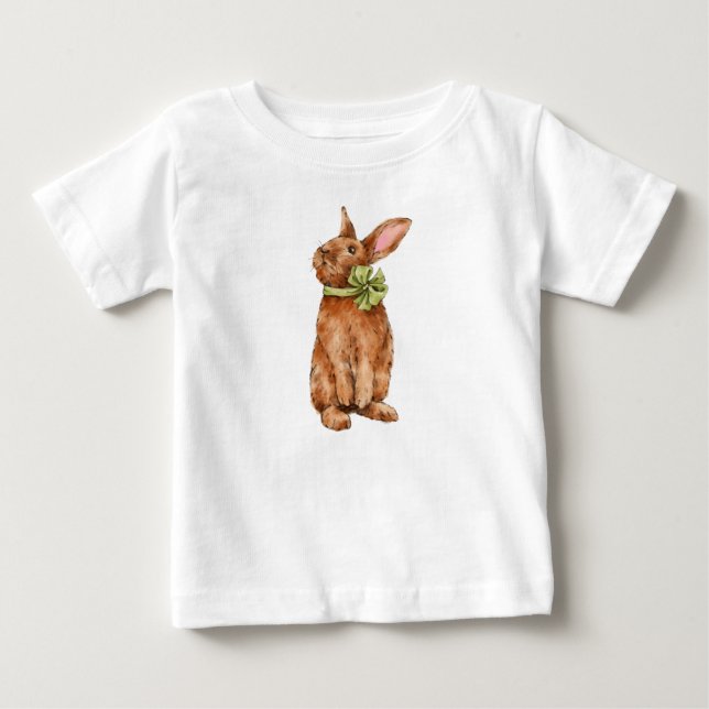 T-shirt Pour Bébé Lapin (Devant)