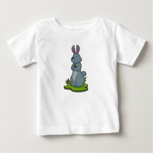 T-shirt Pour Bébé Lapin aux fleurs
