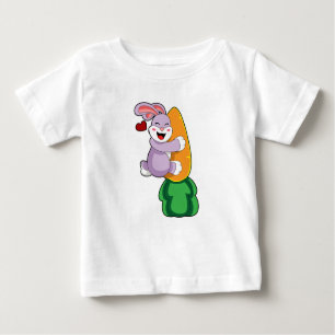 T-shirt Pour Bébé Lapin avec carotte