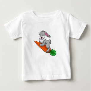 T-shirt Pour Bébé Lapin avec carotte