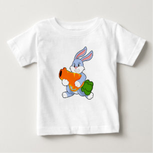 T-shirt Pour Bébé Lapin avec carotte