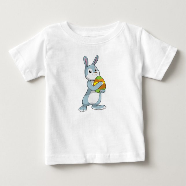 T-shirt Pour Bébé Lapin avec oeuf (Devant)