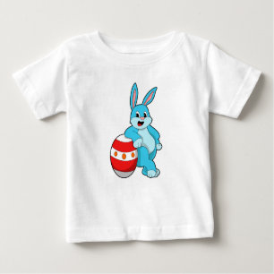 T-shirt Pour Bébé Lapin avec oeuf de Pâques