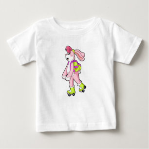 T-shirt Pour Bébé Lapin avec roulettes