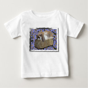 T-shirt Pour Bébé Lapin bébé adorable Lop sur une mini-balle