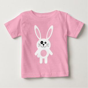 T-shirt Pour Bébé Lapin blanc de Pâques