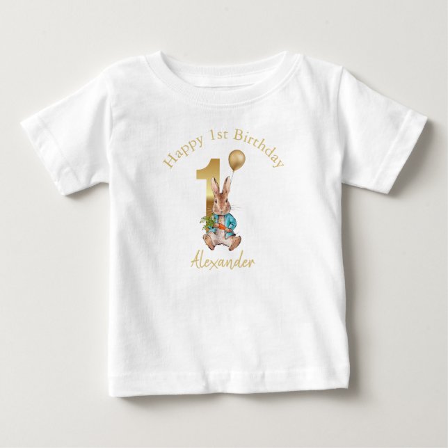 T-shirt Pour Bébé Lapin Classique de première année (Devant)