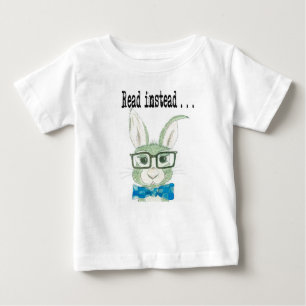 T-shirt Pour Bébé Lapin de lecture de hanche